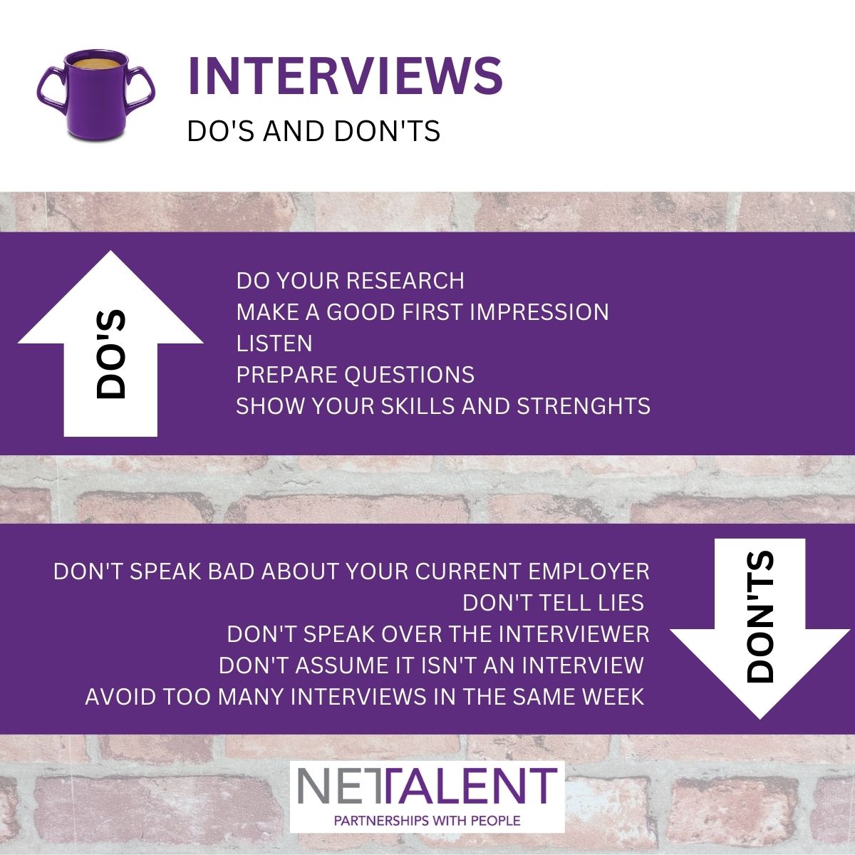 INTERVIEWS, DO’S AND DON’TS